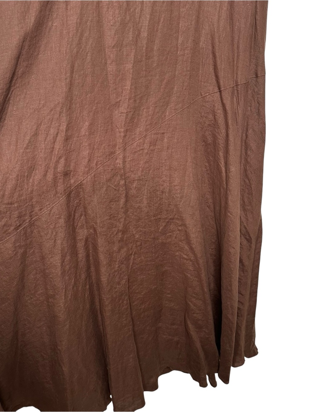 Eileen Fisher Brown Sleeveless Maxi Dress - Classic Everyday Style - Picture 7 of 10